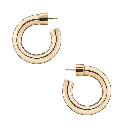 Jennifer Fisher Yellow Gold plated Samira Huggie Earrings - Picture 3 of 4